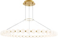 Orbet 42 Chandelier Natural Brass 2700K 90 CRI integrated led 90 cri 2700k 120v-277v unv