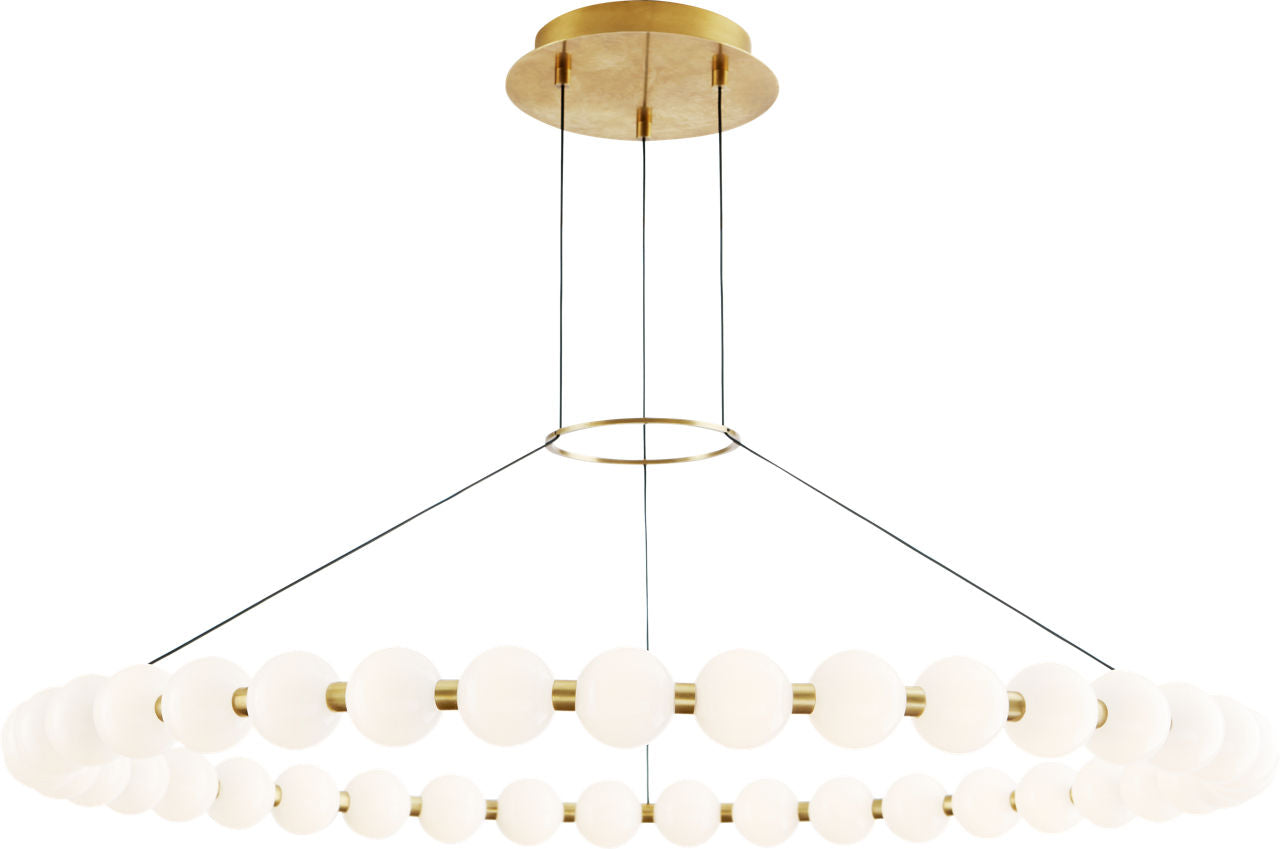 Orbet 42 Chandelier Natural Brass 2700K 90 CRI integrated led 90 cri 2700k 120v-277v unv