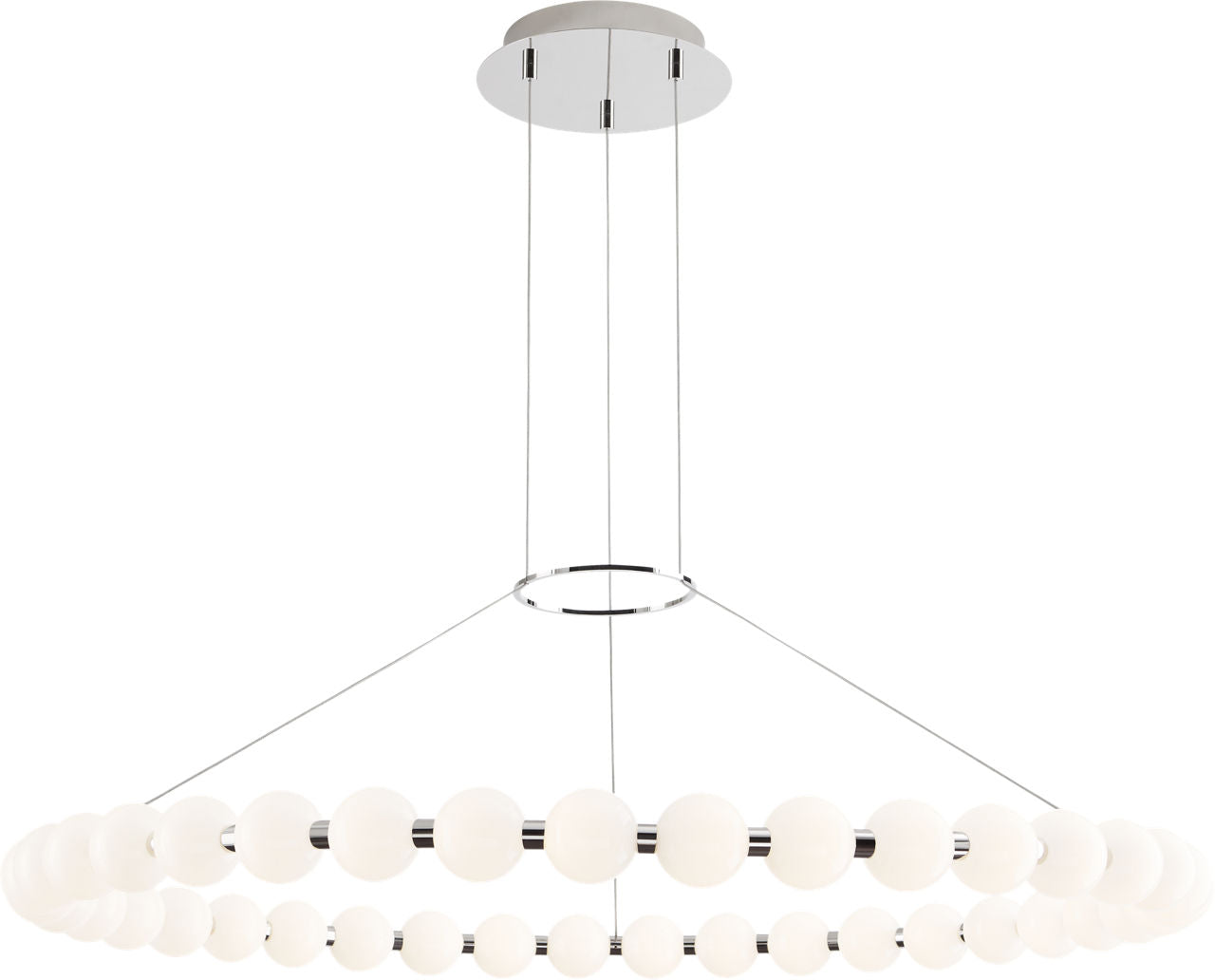 Orbet 42 Chandelier Polished Nickel LED 2700K 90 CRI 120-277V