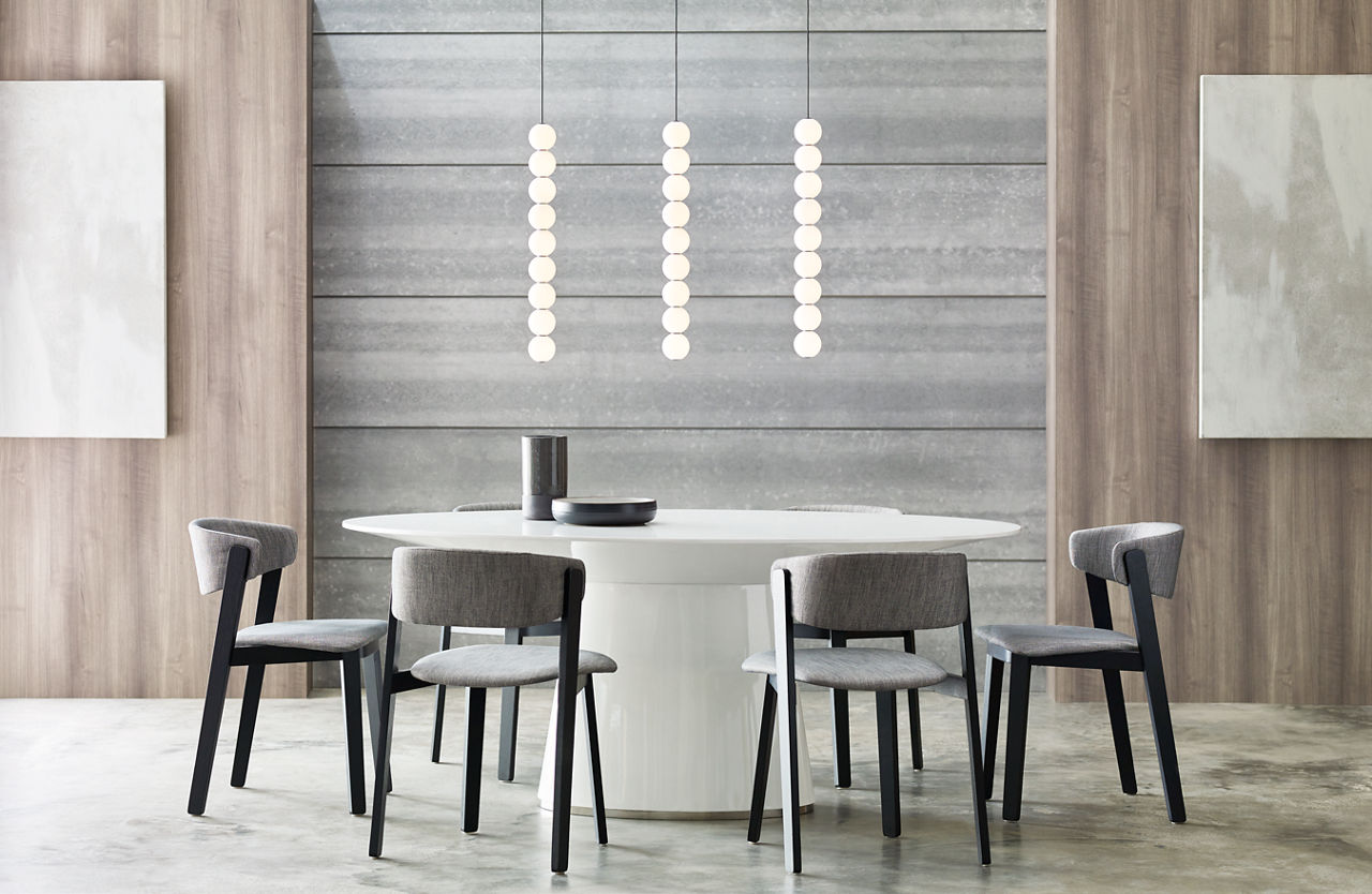 Orbet 9-Light Pendant 9-Light Nightshade Black 2700K 90 CRI integrated led 90 cri 2700k 120v-277v unv