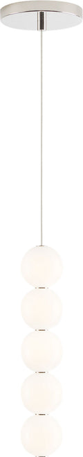 Orbet 5-Light Pendant 5-Light polished nickel 2700K 90 CRI integrated led 90 cri 2700k 120v-277v unv