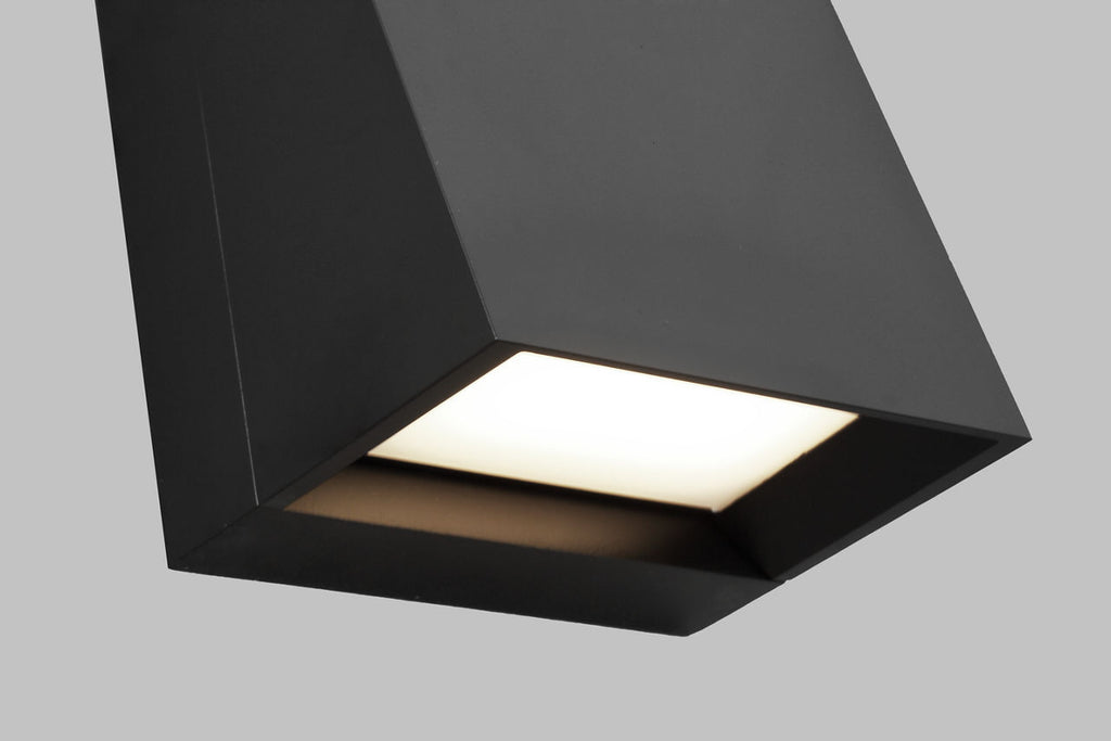 Pitch 12 Outdoor Wall Black 3000K 90 CRI integrated led 90 cri 3000k 120v