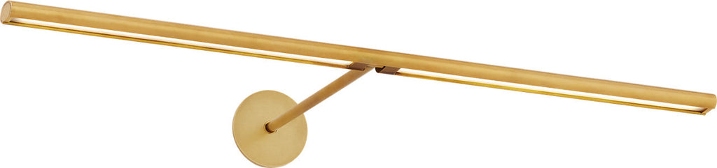 Plural Dome 24 Picture Light Natural Brass 3000K 95 CRI integrated led 95 cri 3000k 120v-277v unv