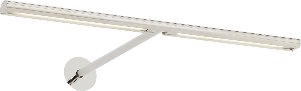 Plural Dome 12 Picture Light polished nickel 3000K 95 CRI integrated led 95 cri 3000k 120v-277v unv