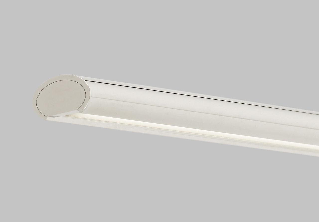 Plural Dome 12 Picture Light polished nickel 3000K 95 CRI integrated led 95 cri 3000k 120v-277v unv