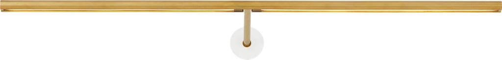 Plural Dome 24 Picture Light Natural Brass 3000K 95 CRI integrated led 95 cri 3000k 120v-277v unv