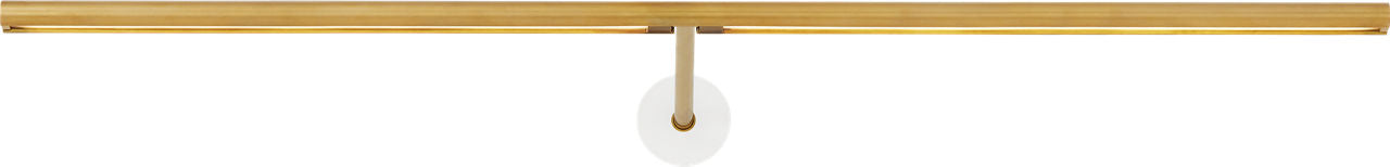 Plural Dome 24 Picture Light Natural Brass 3000K 95 CRI integrated led 95 cri 3000k 120v-277v unv