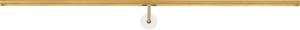 Plural Dome 30 Picture Light Natural Brass 3000K 95 CRI integrated led 95 cri 3000k 120v-277v unv