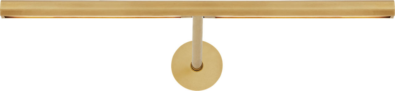 Plural Faceted 12 Picture Light Natural Brass 2700K 95 CRI integrated led 95 cri 2700k 120v-277v unv