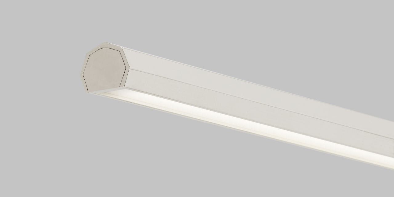 Plural Faceted 30 Picture Light polished nickel 3000K 95 CRI integrated led 95 cri 3000k 120v-277v unv