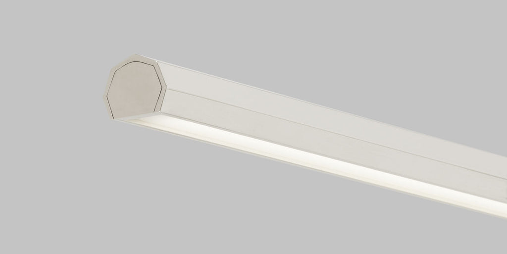 Plural Faceted 18 Picture Light Polished Nickel LED 95 CRI 3000K 120-277V