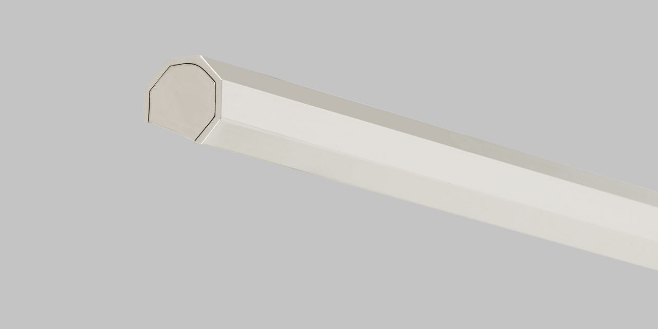 Plural Faceted 12 Picture Light Polished Nickel LED 95 CRI 2700K 120-277V