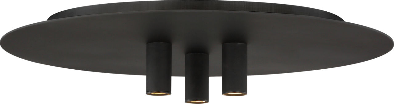 Ponte 16 Flush Mount 16 Nightshade Black LED 90 CRI 3000K 120V