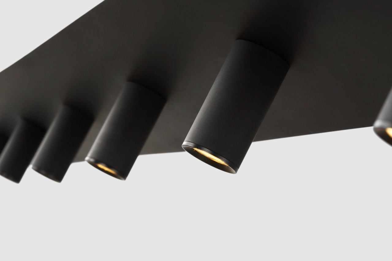 Ponte 50 Linear Suspension Nightshade Black 3000K 90 CRI integrated led 90 cri 3000k 120v
