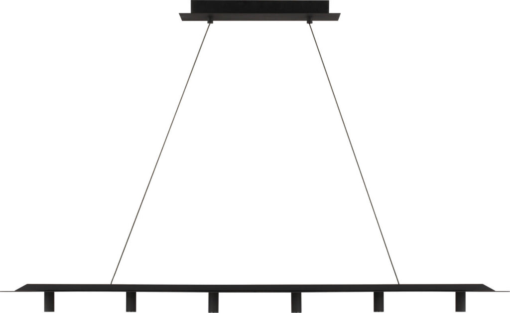 Ponte 50 Linear Suspension Nightshade Black 3000K 90 CRI integrated led 90 cri 3000k 120v