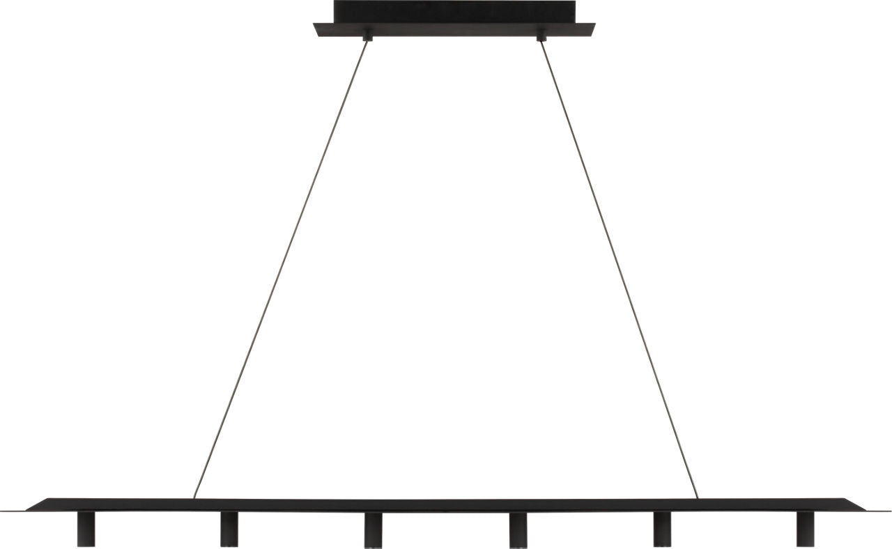 Ponte 50 Linear Suspension Nightshade Black 3000K 90 CRI integrated led 90 cri 3000k 120v