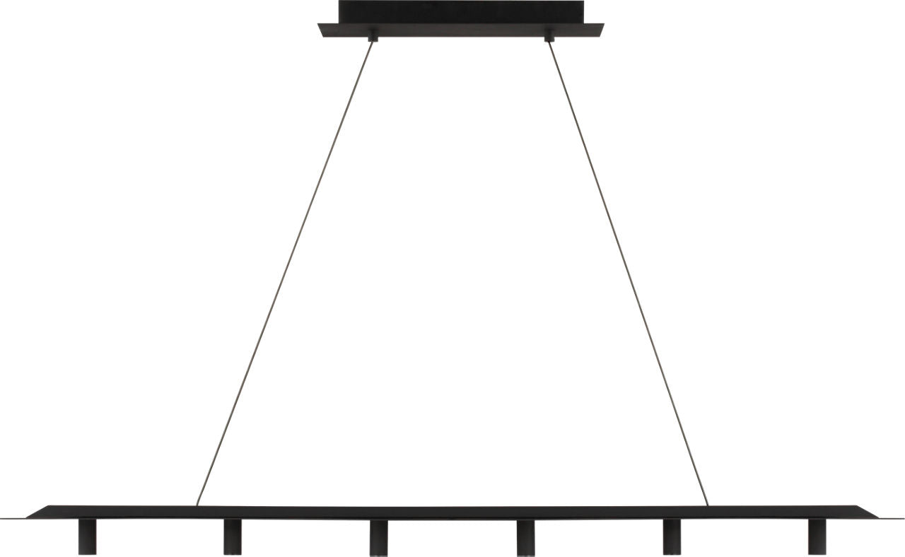 Ponte 50 Linear Suspension Nightshade Black 3000K 90 CRI integrated led 90 cri 3000k 120v