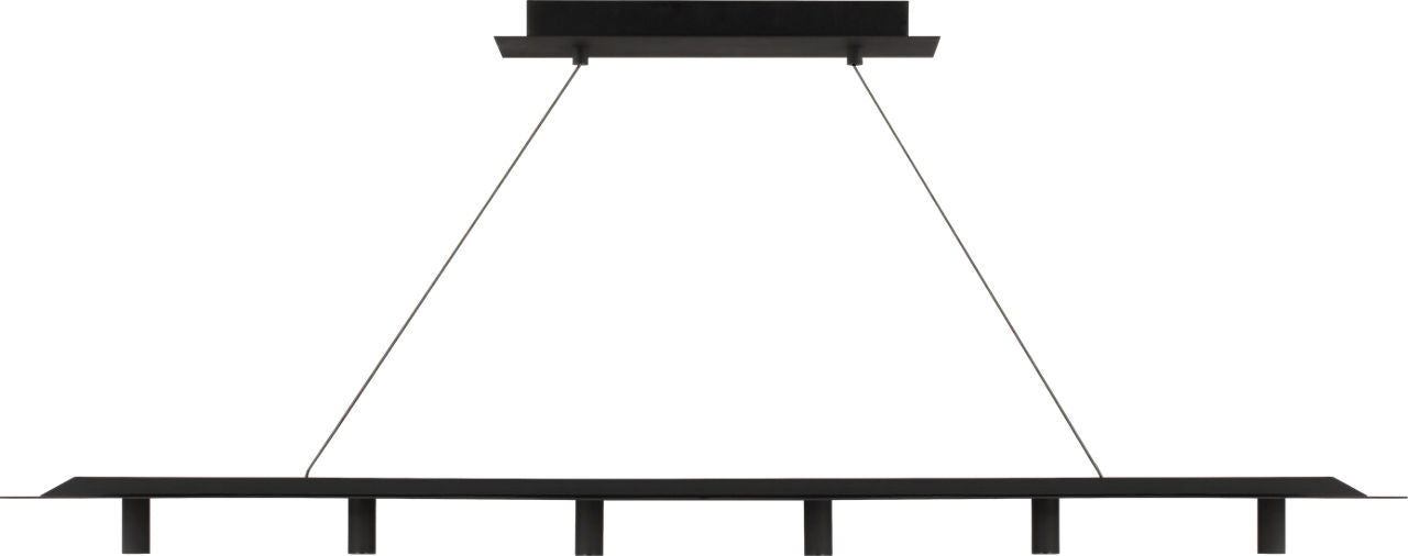 Ponte 50 Linear Suspension Nightshade Black 3000K 90 CRI integrated led 90 cri 3000k 120v