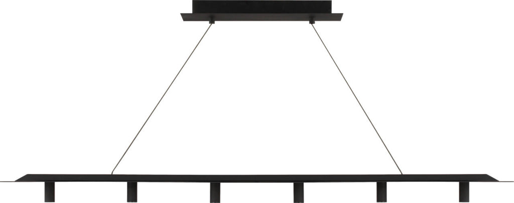 Ponte 50 Linear Suspension Nightshade Black 3000K 90 CRI integrated led 90 cri 3000k 120v