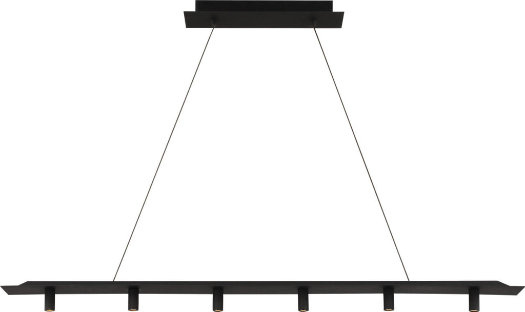 Ponte 50 Linear Suspension Nightshade Black 3000K 90 CRI integrated led 90 cri 3000k 120v