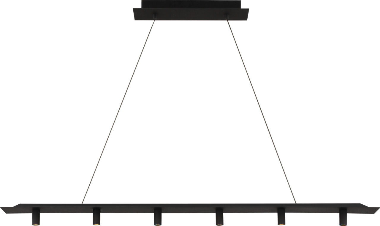 Ponte 50 Linear Suspension Nightshade Black 3000K 90 CRI integrated led 90 cri 3000k 120v