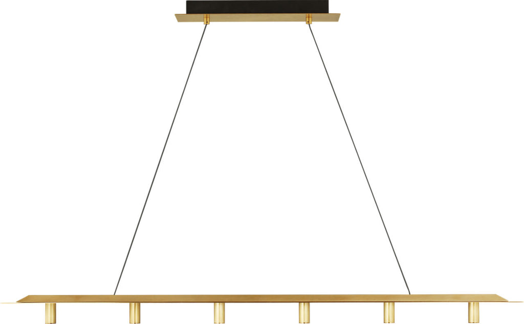 Ponte 50 Linear Suspension Natural Brass 3000K 90 CRI integrated led 90 cri 3000k 120v