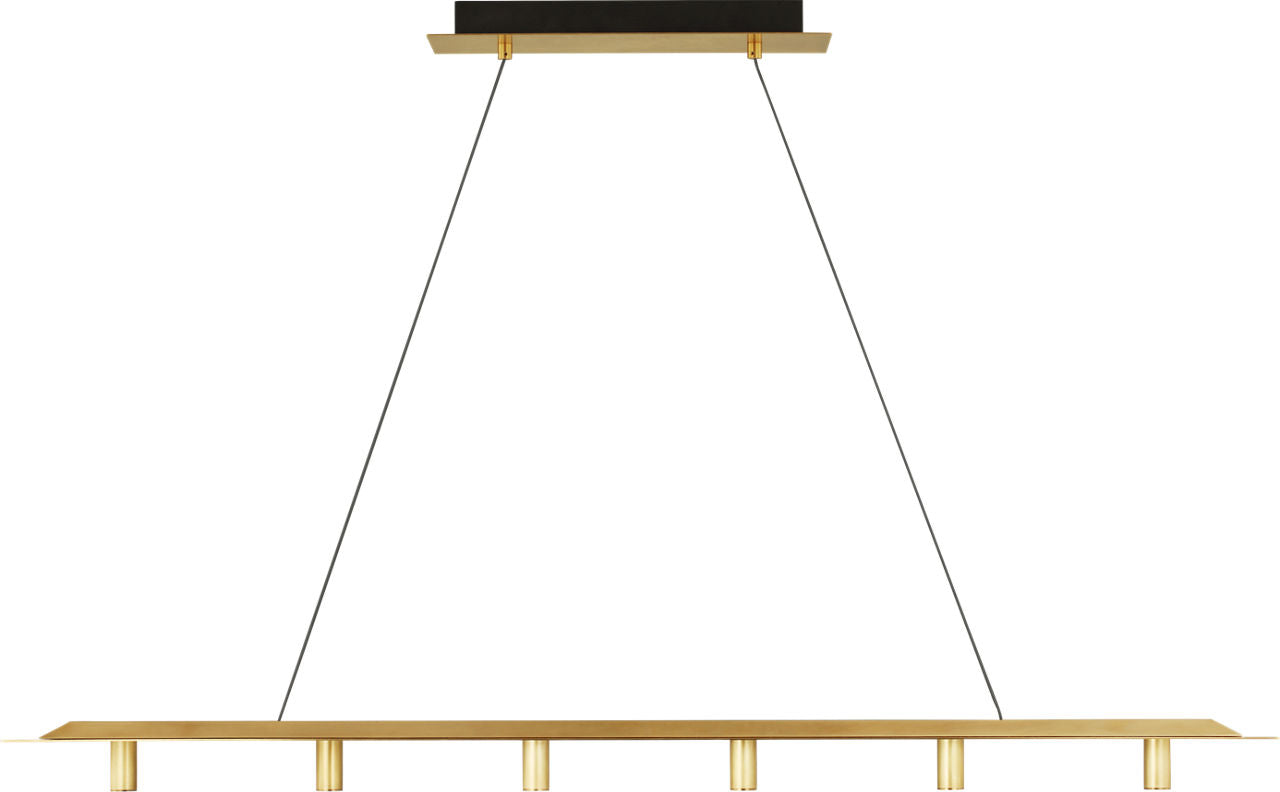 Ponte 50 Linear Suspension Natural Brass 3000K 90 CRI integrated led 90 cri 3000k 120v
