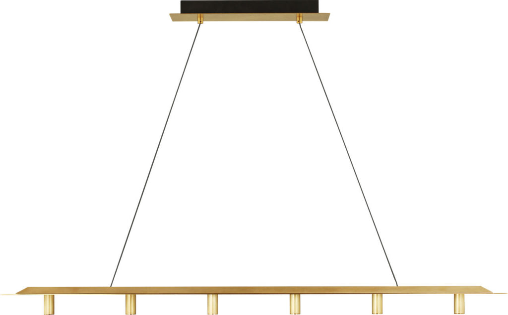 Ponte 50 Linear Suspension Natural Brass 3000K 90 CRI integrated led 90 cri 3000k 277v