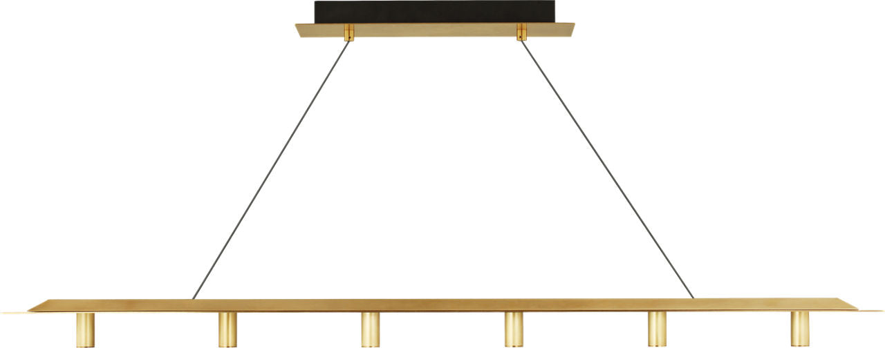 Ponte 50 Linear Suspension Natural Brass 3000K 90 CRI integrated led 90 cri 3000k 277v