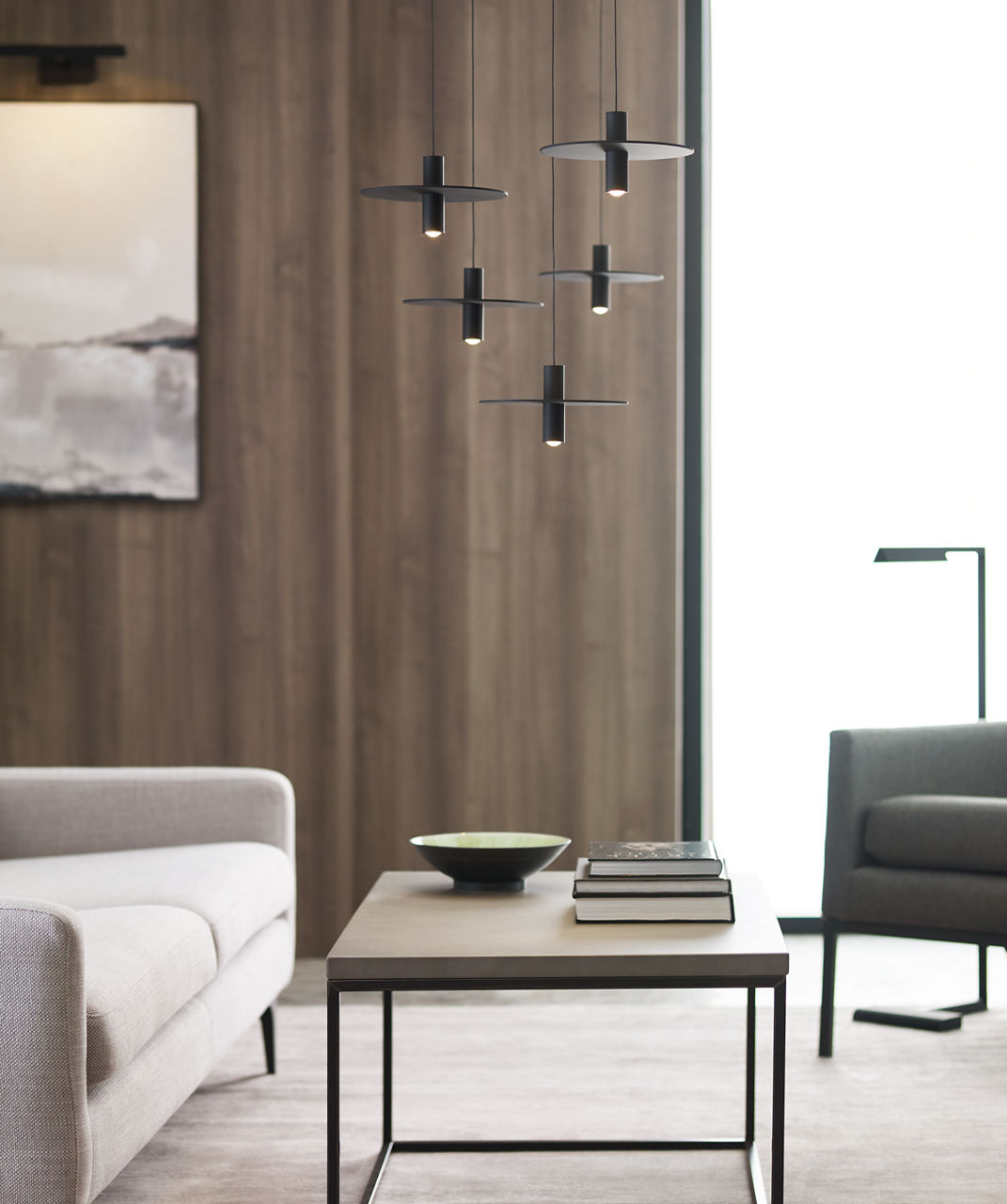 Mini Ponte Pendant | Nightshade Black | Metal Shade FreeJack Bulb(s) Included