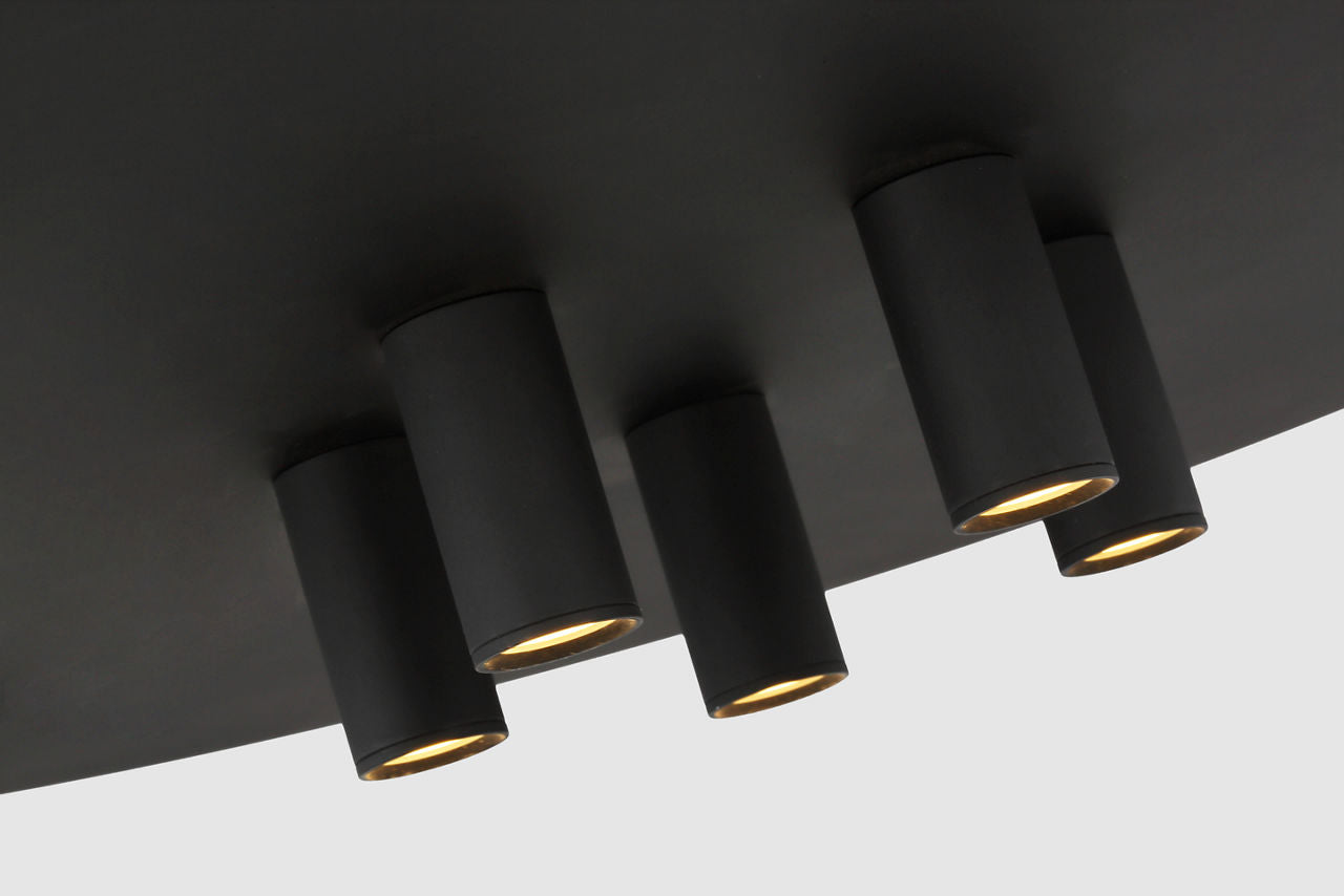 Ponte 22 Pendant Nightshade Black 3000K 90 CRI integrated led 90 cri 3000k 277v