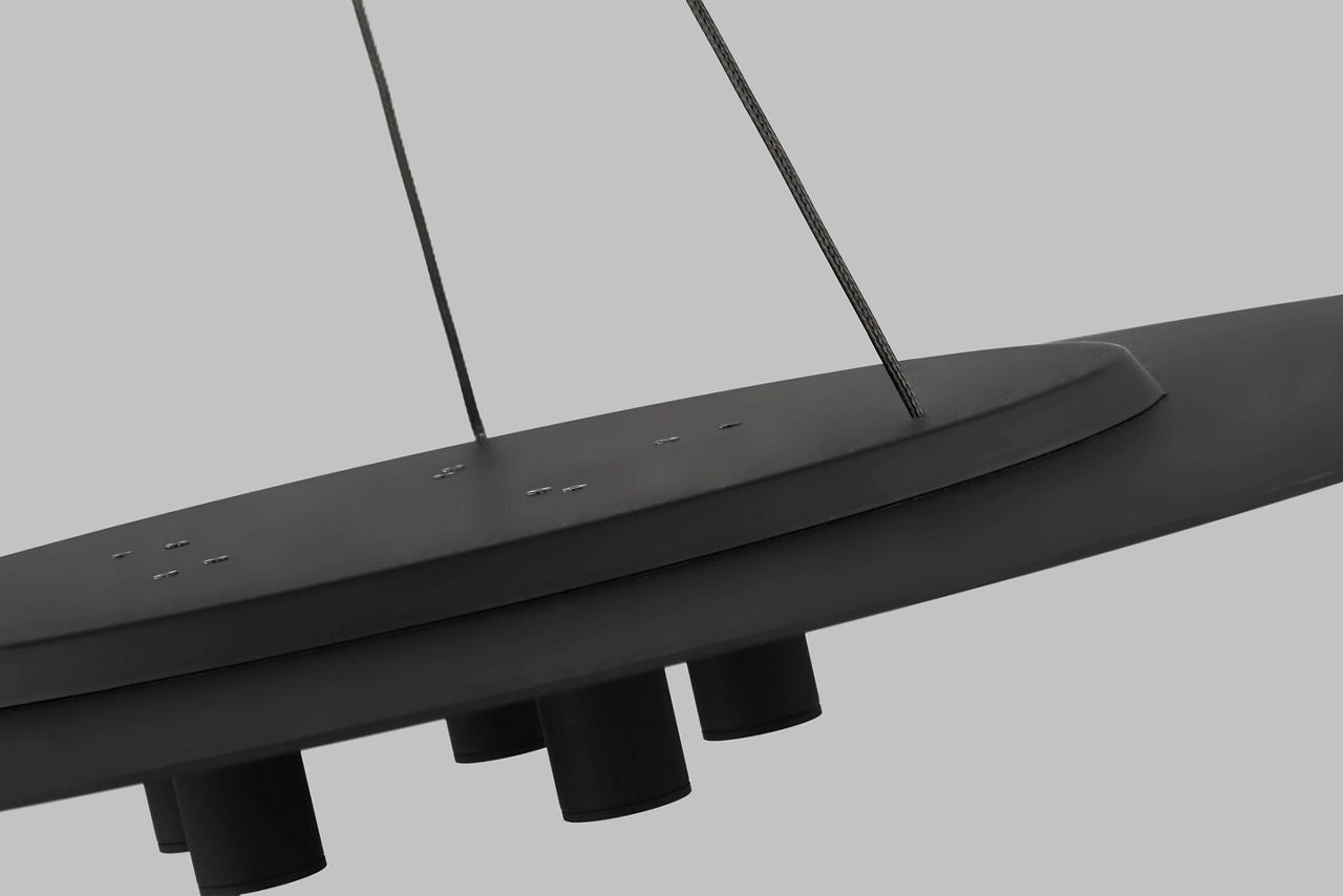 Ponte 22 Pendant Nightshade Black 3000K 90 CRI integrated led 90 cri 3000k 120v