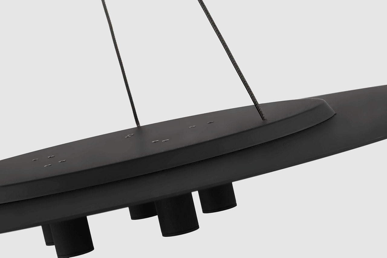 Ponte 22 Pendant Nightshade Black 3000K 90 CRI integrated led 90 cri 3000k 277v