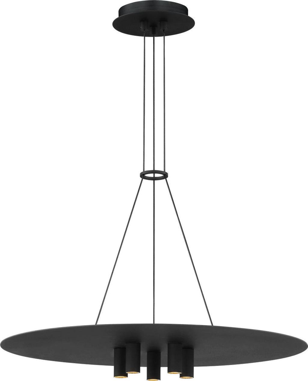 Ponte 22 Pendant Nightshade Black 3000K 90 CRI integrated led 90 cri 3000k 120v