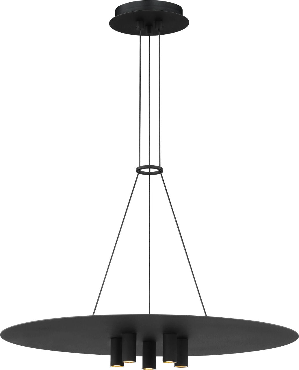 Ponte 22 Pendant Nightshade Black 3000K 90 CRI integrated led 90 cri 3000k 120v