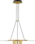 Ponte 22 Pendant Natural Brass 3000K 90 CRI integrated led 90 cri 3000k 277v