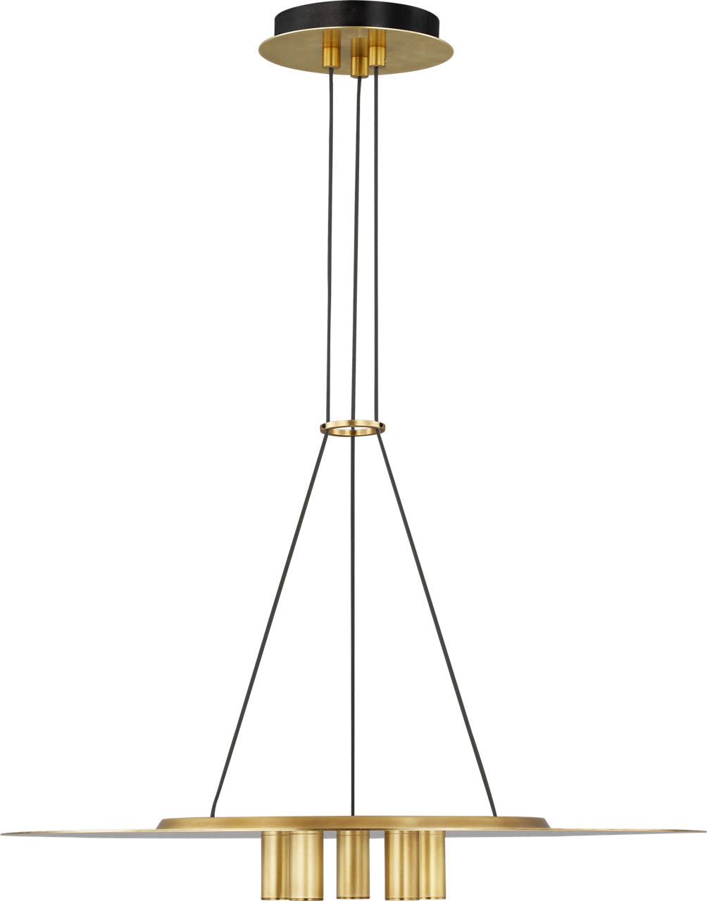 Ponte 22 Pendant Natural Brass 3000K 90 CRI integrated led 90 cri 3000k 277v