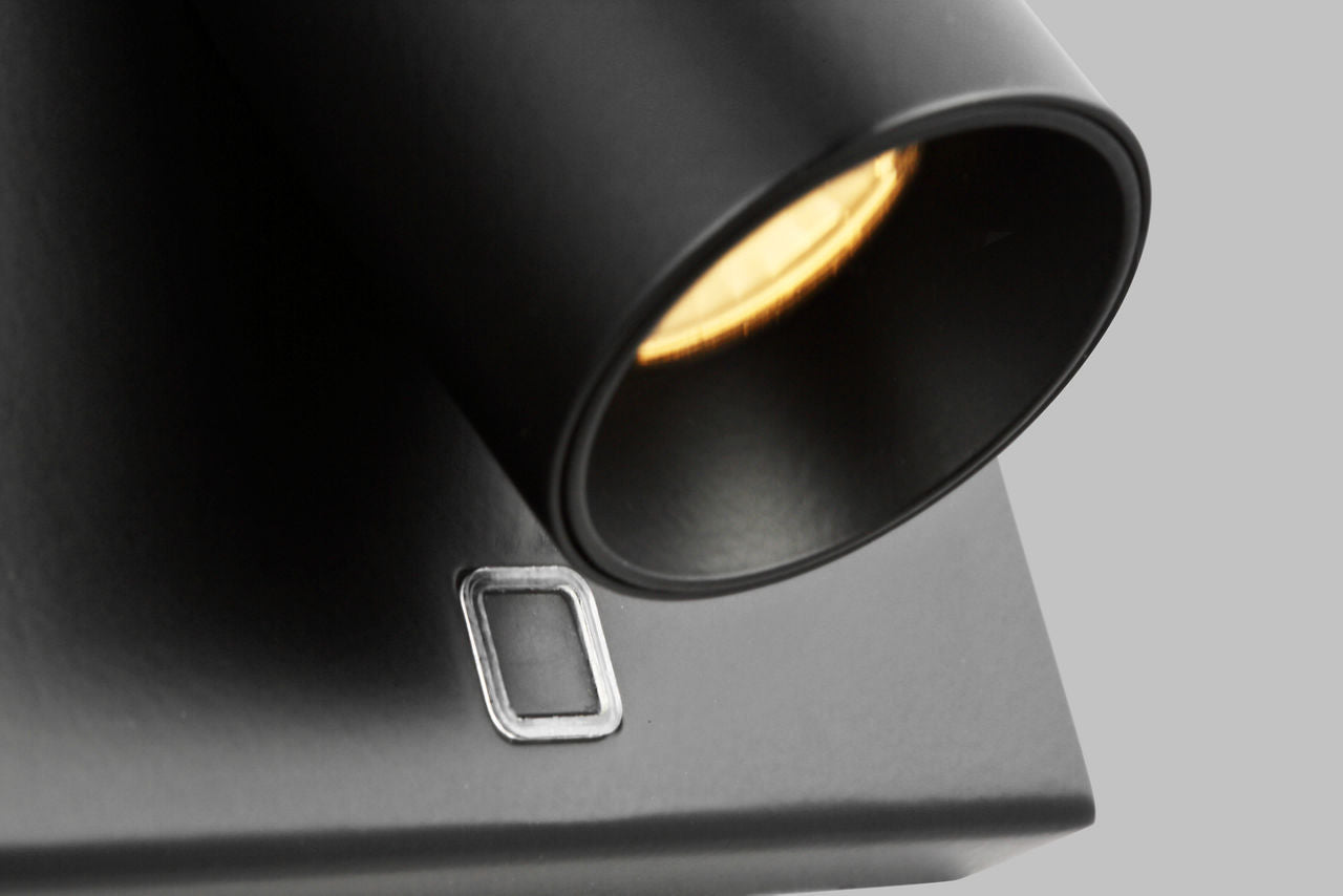 Ponte 5 Wall Sconce Nightshade Black Integrated LED 90 CRI 3000K 120-277V