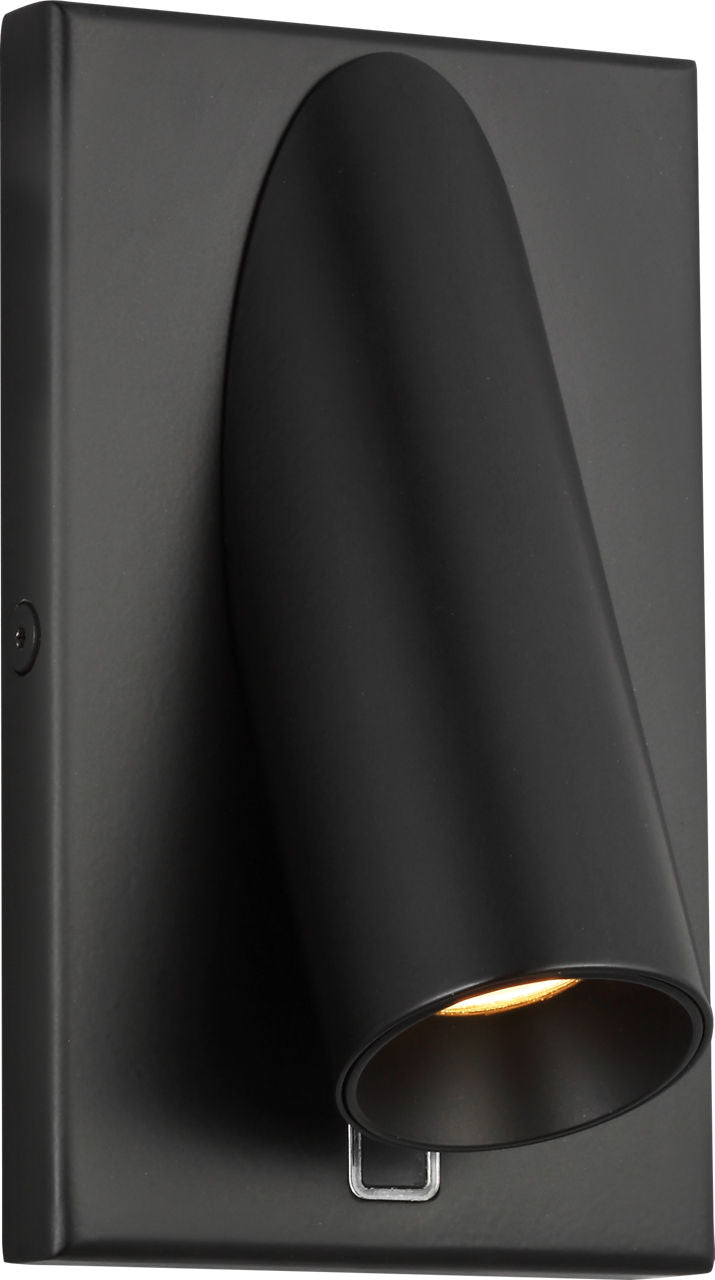 Ponte 5 Wall Sconce Nightshade Black Integrated LED 90 CRI 3000K 120-277V