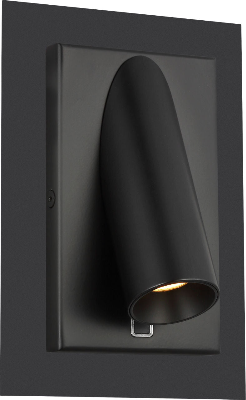 Ponte 5 Wall Sconce Nightshade Black Integrated LED 90 CRI 3000K 120-277V