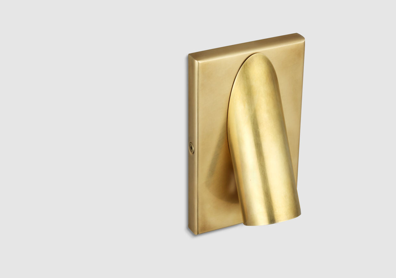 Ponte 5 Wall Sconce Natural Brass 3000K 90 CRI integrated led 90 cri 3000k 120v-277v unv