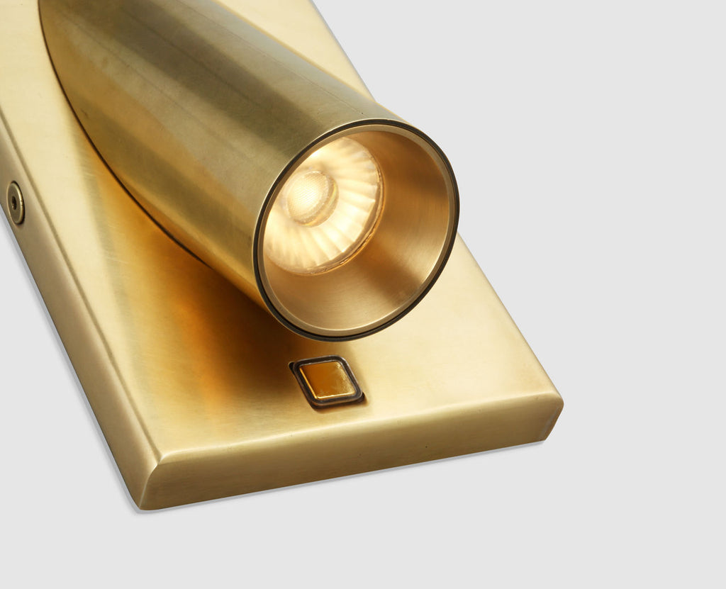 Ponte 5 Wall Sconce Natural Brass 3000K 90 CRI integrated led 90 cri 3000k 120v-277v unv