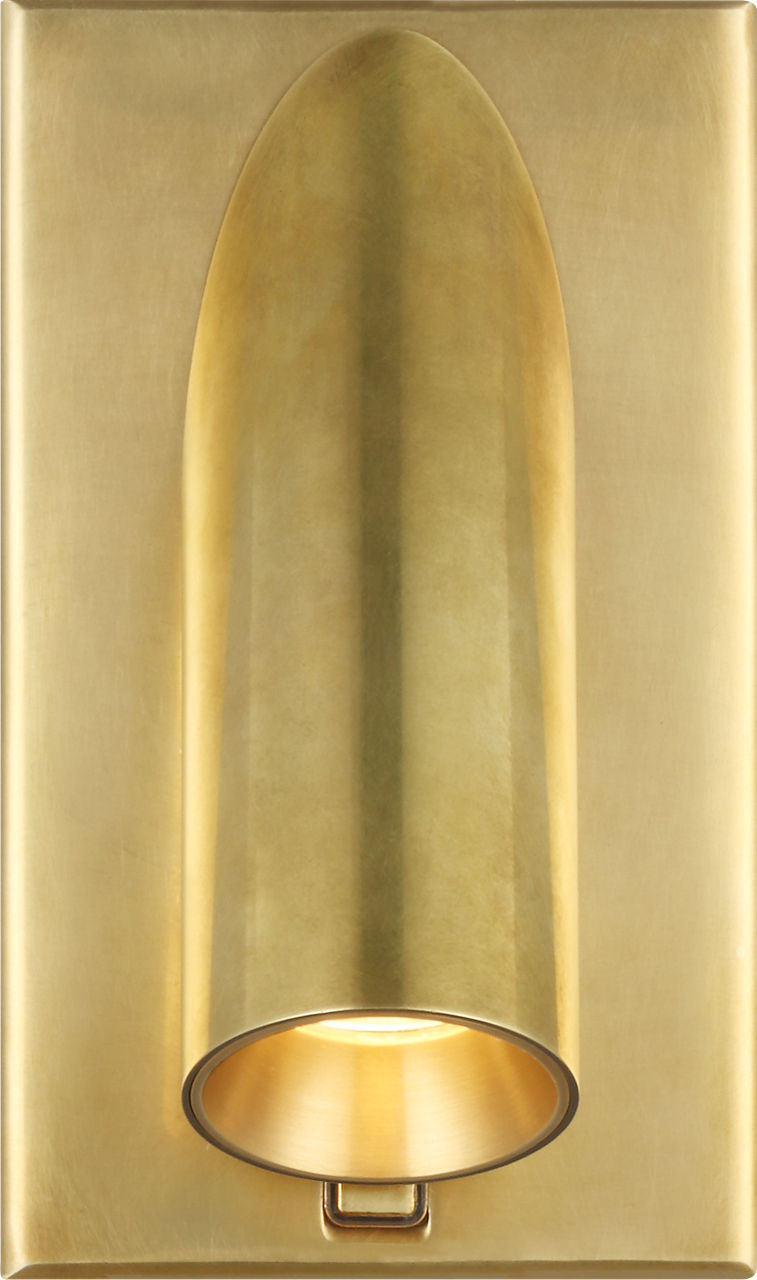 Ponte 5 Wall Sconce Natural Brass 3000K 90 CRI integrated led 90 cri 3000k 120v-277v unv