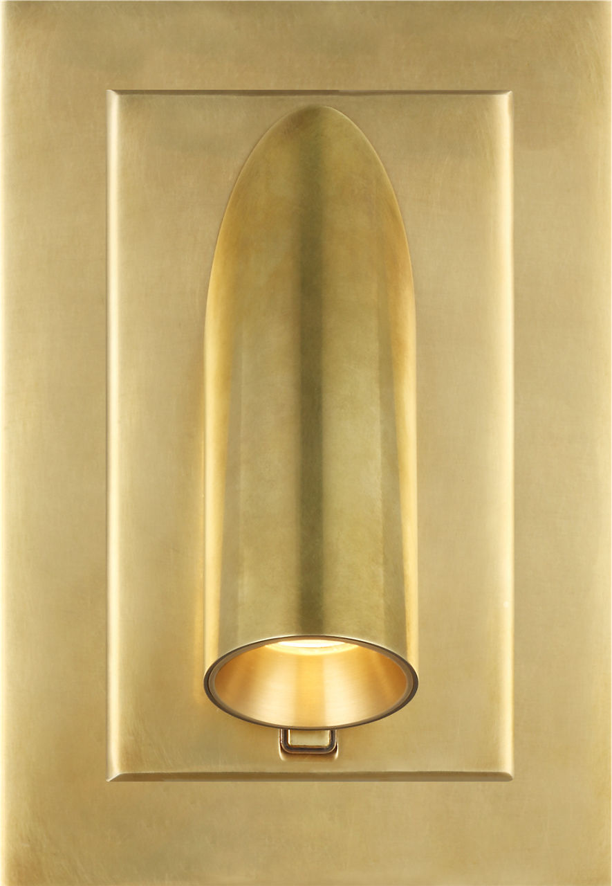 Ponte 5 Wall Sconce Natural Brass 3000K 90 CRI integrated led 90 cri 3000k 120v-277v unv