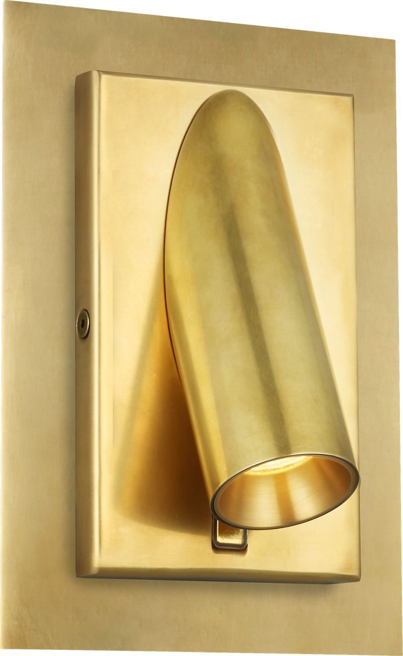 Ponte 5 Wall Sconce Natural Brass 3000K 90 CRI integrated led 90 cri 3000k 120v-277v unv