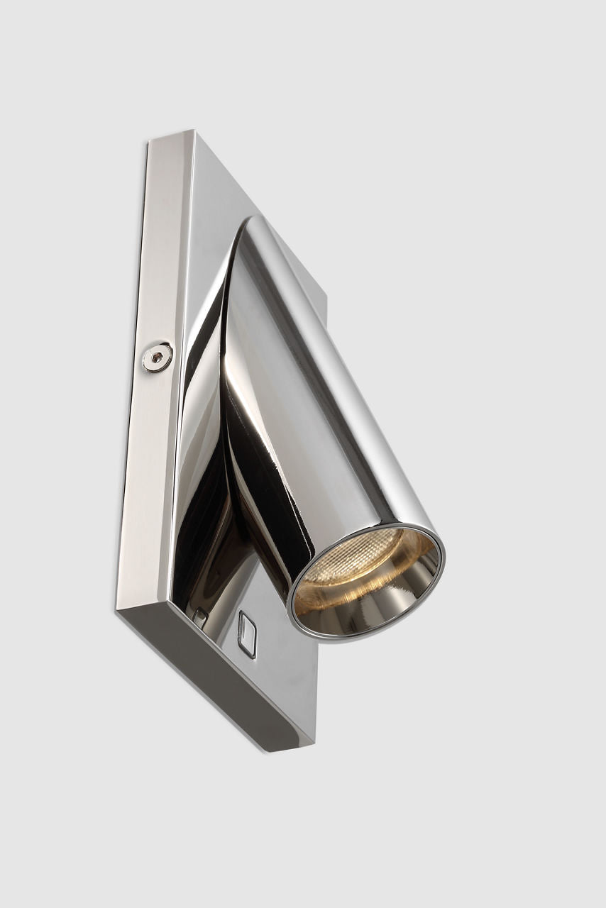 Ponte 5 Wall Sconce Polished Nickel Integrated LED 90 CRI 3000K 120-277V