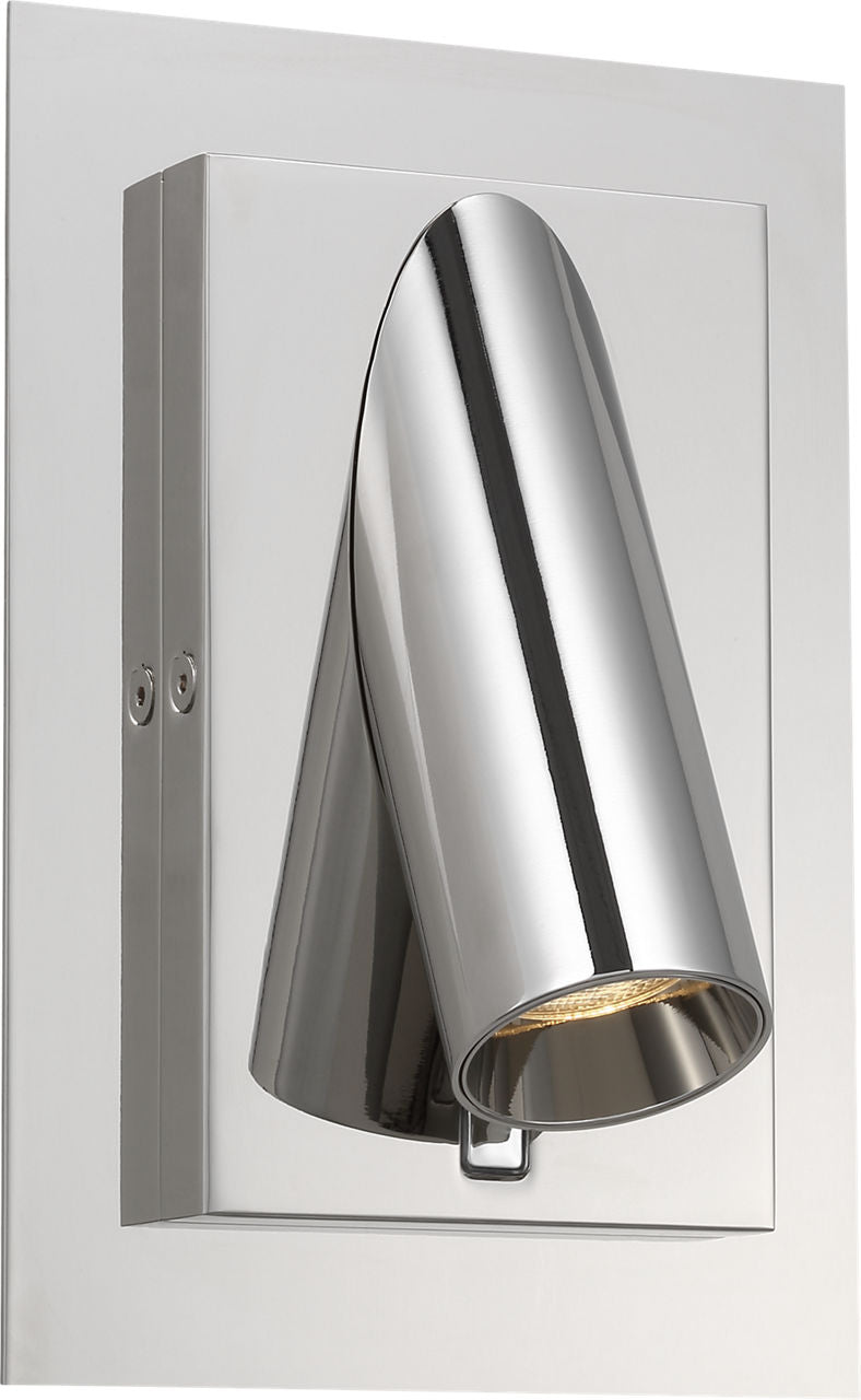 Ponte 5 Wall Sconce Polished Nickel Integrated LED 90 CRI 3000K 120-277V