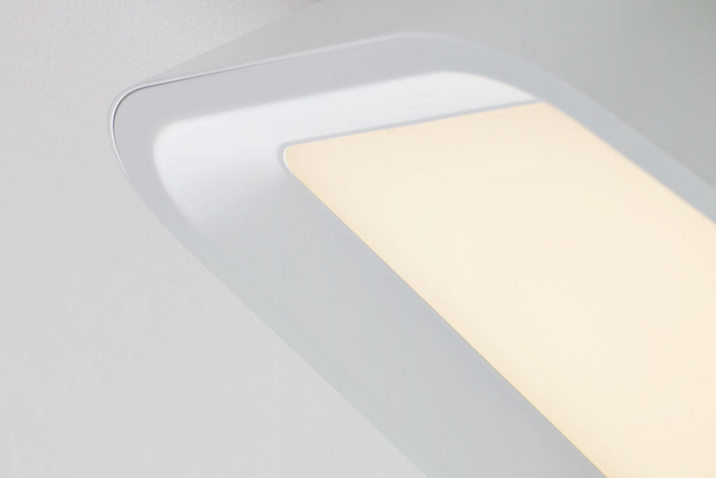 Rhonan Flush Mount matte White / White LED 3000K 90 CRI90 cri 3000k 120v
