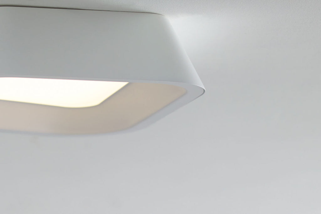 Rhonan Flush Mount matte White / White LED 3000K 90 CRI90 cri 3000k 120v