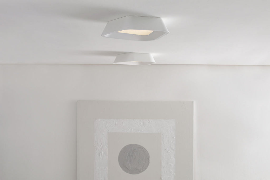 Rhonan Flush Mount matte White / White LED 3000K 90 CRI90 cri 3000k 120v